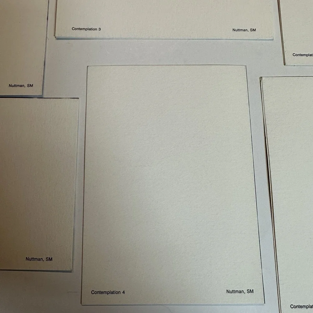 Nuttman SM Contemplation 1-6 Abstract Art Blank Note Cards Unused